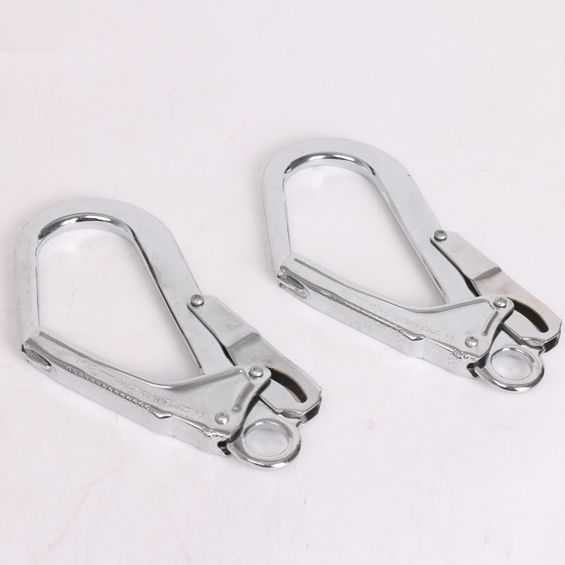 Outdoor new double star hook aerial work safety belt big hook big opening hook safety hook steel pipe hook