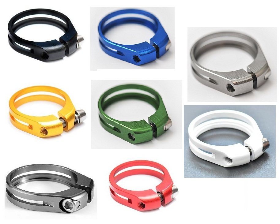 JL Ultra-light titanium alloy screw seat rod clamp Seat tube clamp-31 8mm 34 9mm-9 grams