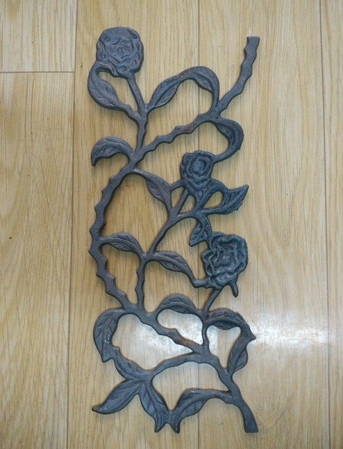 Iron gate side Flower European wrought iron gate accessories rose plum flower Iron Flower Gate Flower