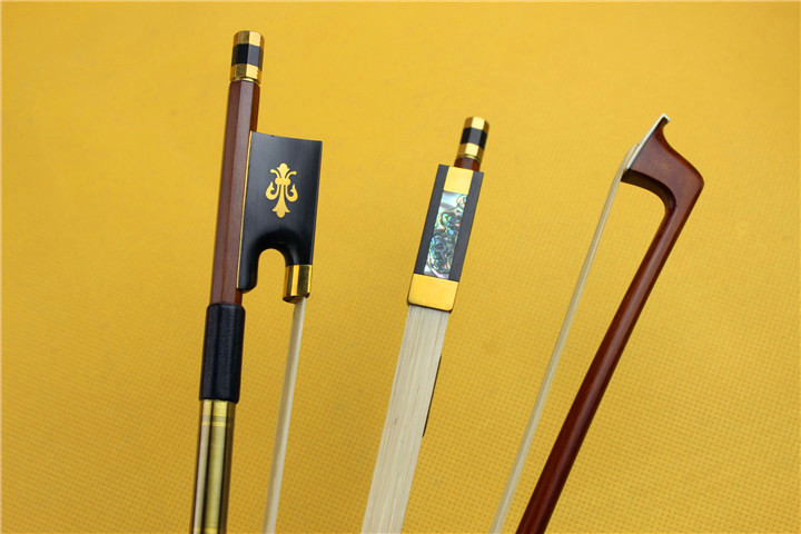 Violin bow, Green sandalwood violin bow, selection of Mongolian ponytail violin accessories