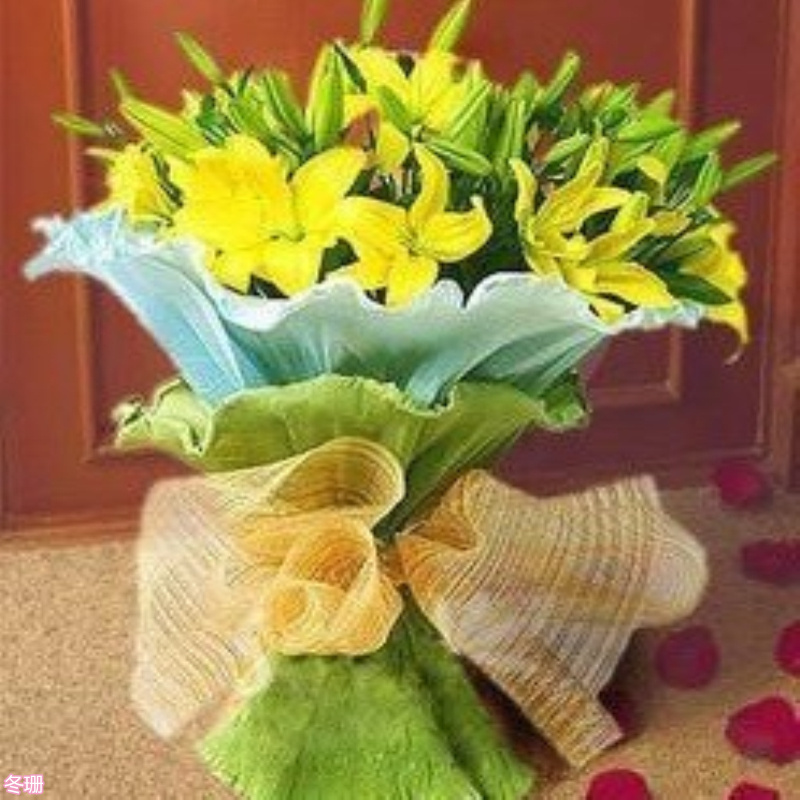 Yangquan Datong Datong Dang Perfume Lily bouquet Taiyuan Tongcheng flowers express delivery friends colleagues lead the elders' gifts