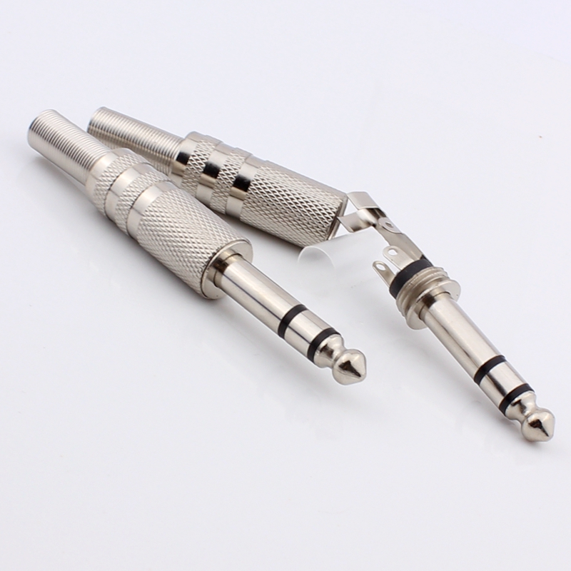 Metal 6 5 Plugs Big Three Core 6 5 Plugs 6 35 Power Amplifier Plug Mic Plug Guitar Plug