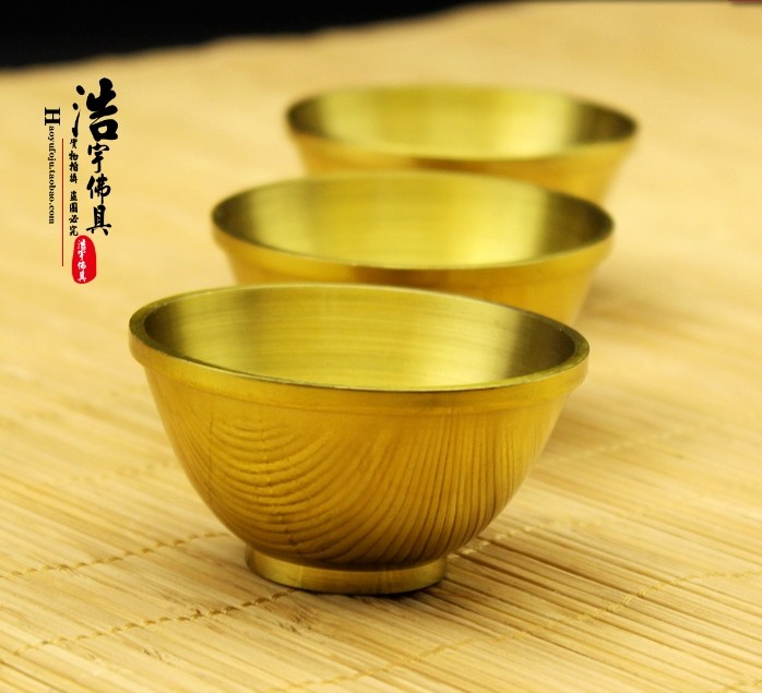 Haoyu Buddha's pure copper ghee cup copper cup oil lamp cup copper bowl pure copper for a bowl for a cup-Taobao