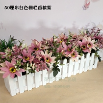 Simulation of Magnolia plant potted indoor fake green plant fence ornaments flower fake plant potted ornaments floral art