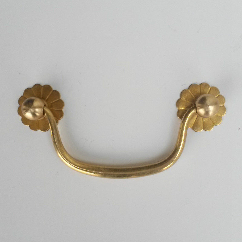 Chinese Ming and Qing antique furniture drawer cabinet cabinet pure copper fittings desk handle retro drawer handle