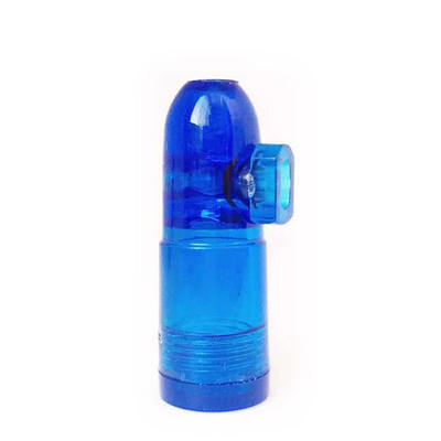 Acrylic cigarette powder bullet bottle, portable plastic cigarette bottle, blue