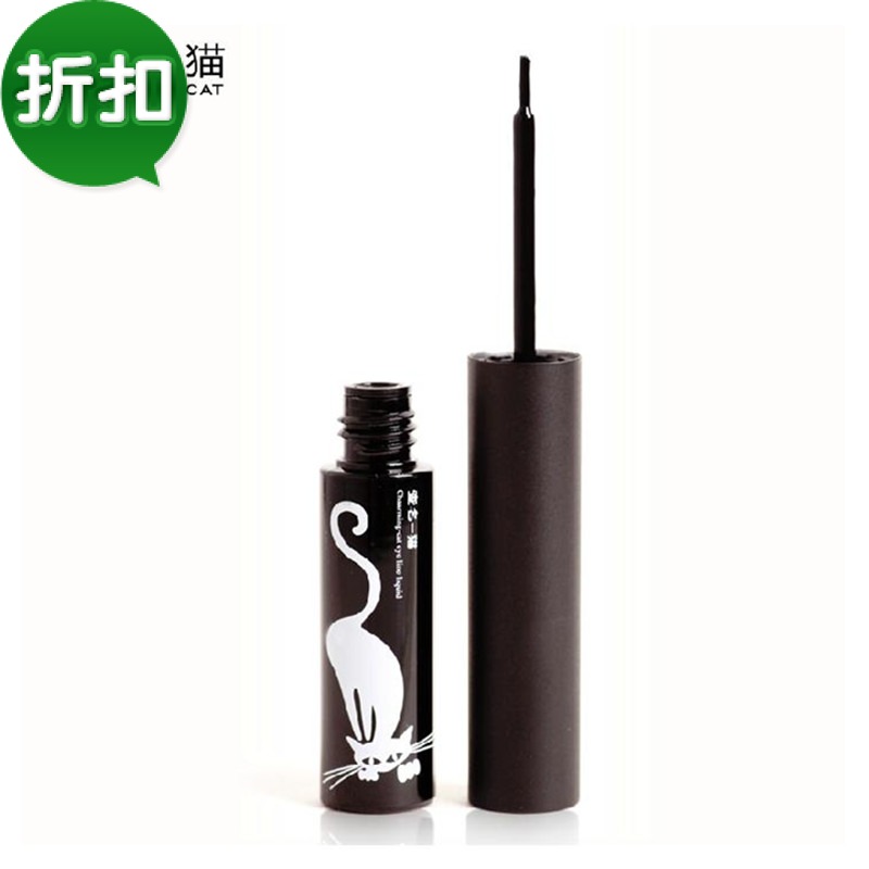 查名一猫光色眼线液6ml 眼线笔防水不晕染 光泽度好持久细致软刷