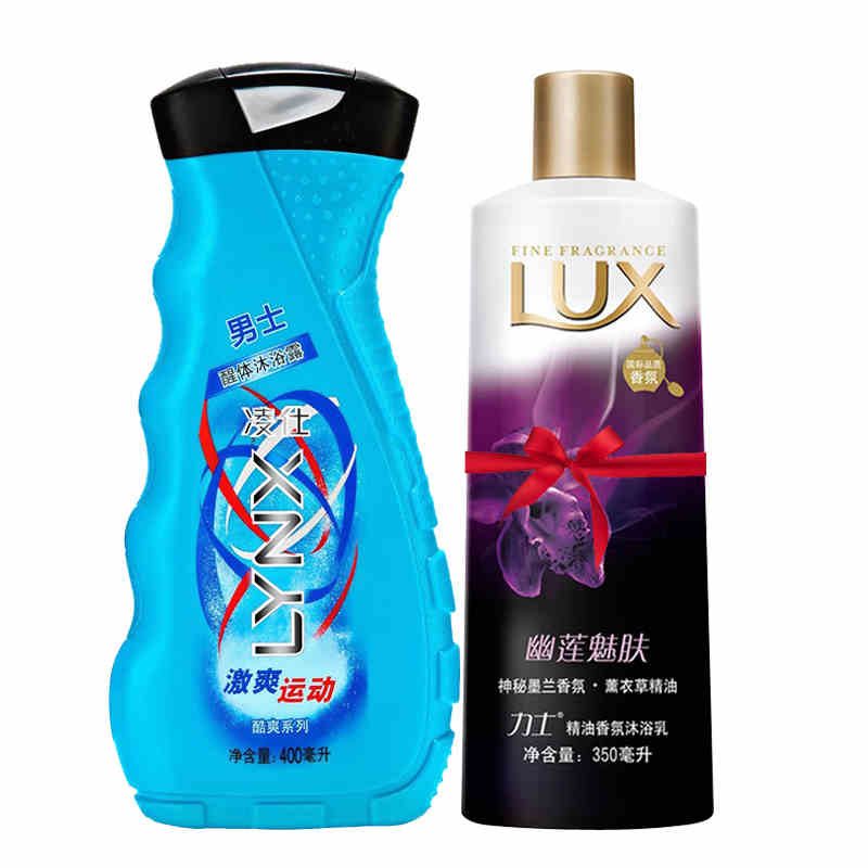 LYNX/凌仕男士沐浴露醒体激爽400ml+力士幽莲浴露350ml* 正品包邮