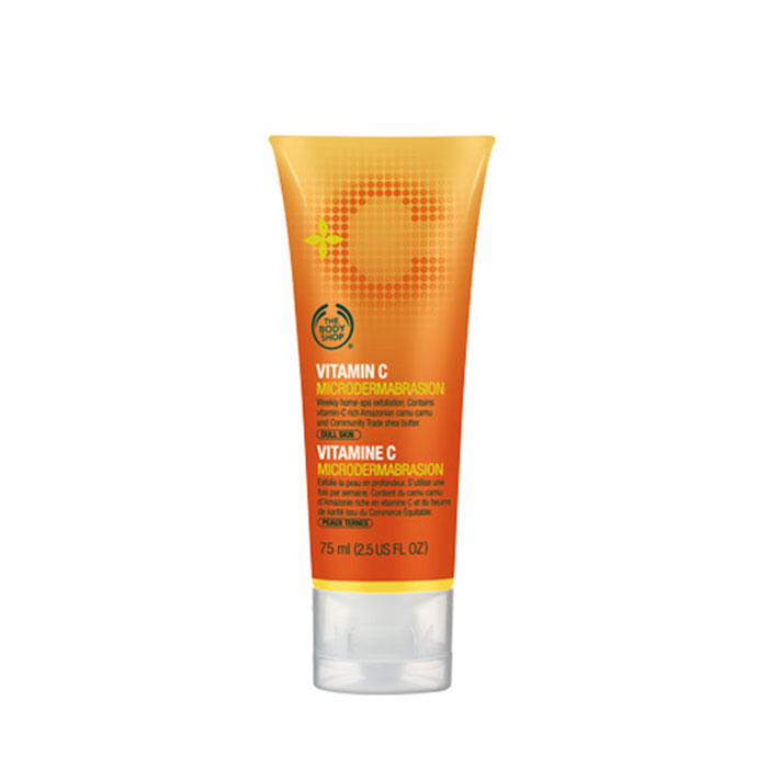 拍下半价The Body Shop/TBS美体小铺维他命C/VC亮肤微晶磨砂膏