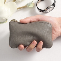 Leather coin purse female small mini cowhide mother zipper key multi-layer small wallet Coin small coin bag
