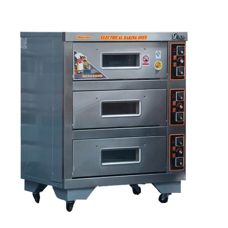Commercial oven Three-layer three-plate large capacity oven Independent temperature control baking gas moon cake oven Gas oven