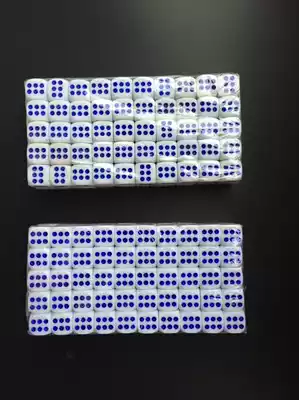 14MM white red blue dot conventional ordinary dice roll grain sleeve tou zi Dice 14 dice