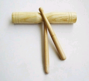 Olff instrument Double loud barrel Early teaching toy percussion instrument logs Double loud barrel bicloud drum-Taobao