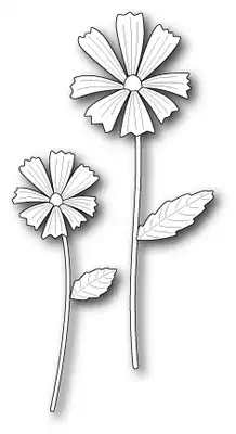 Poppy Stamps cutting template 1198 Farm Flowers