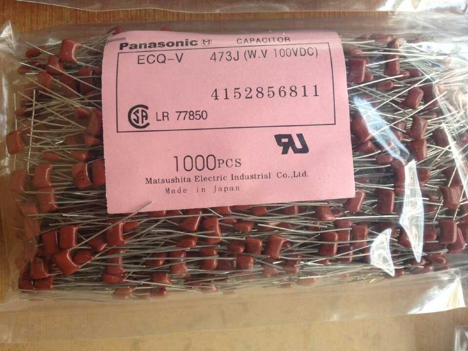 Imported Panasonic CBB capacitor 473J 63V 100V 5 foot pitch