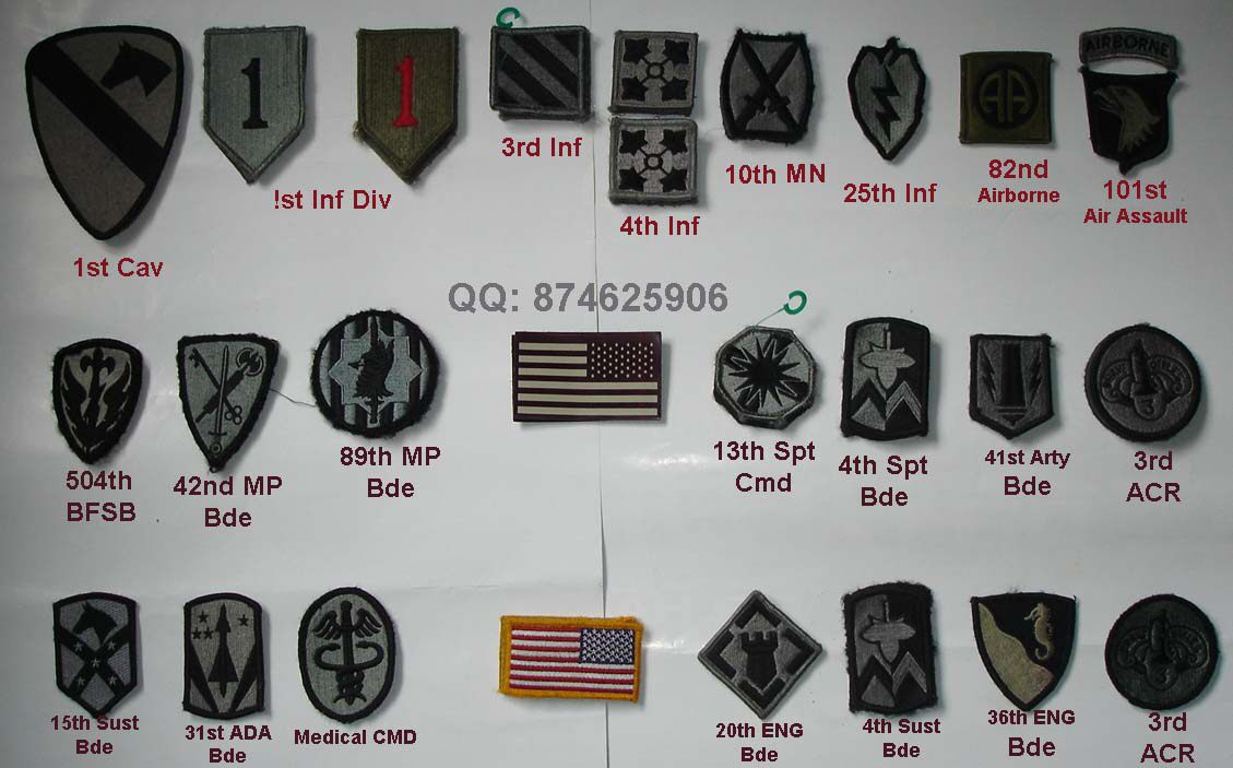 (original product) ACU CAMOUFLATED CLOTHING ORIGINAL Badge Chest name Article Military breed articles collar badge Badge Arm Badge