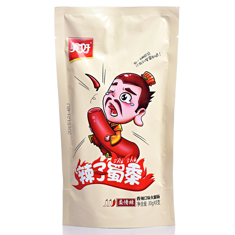 【天猫超市】美好辣子蜀黍辣味火腿肠30g*8 四川味道 柔情辣