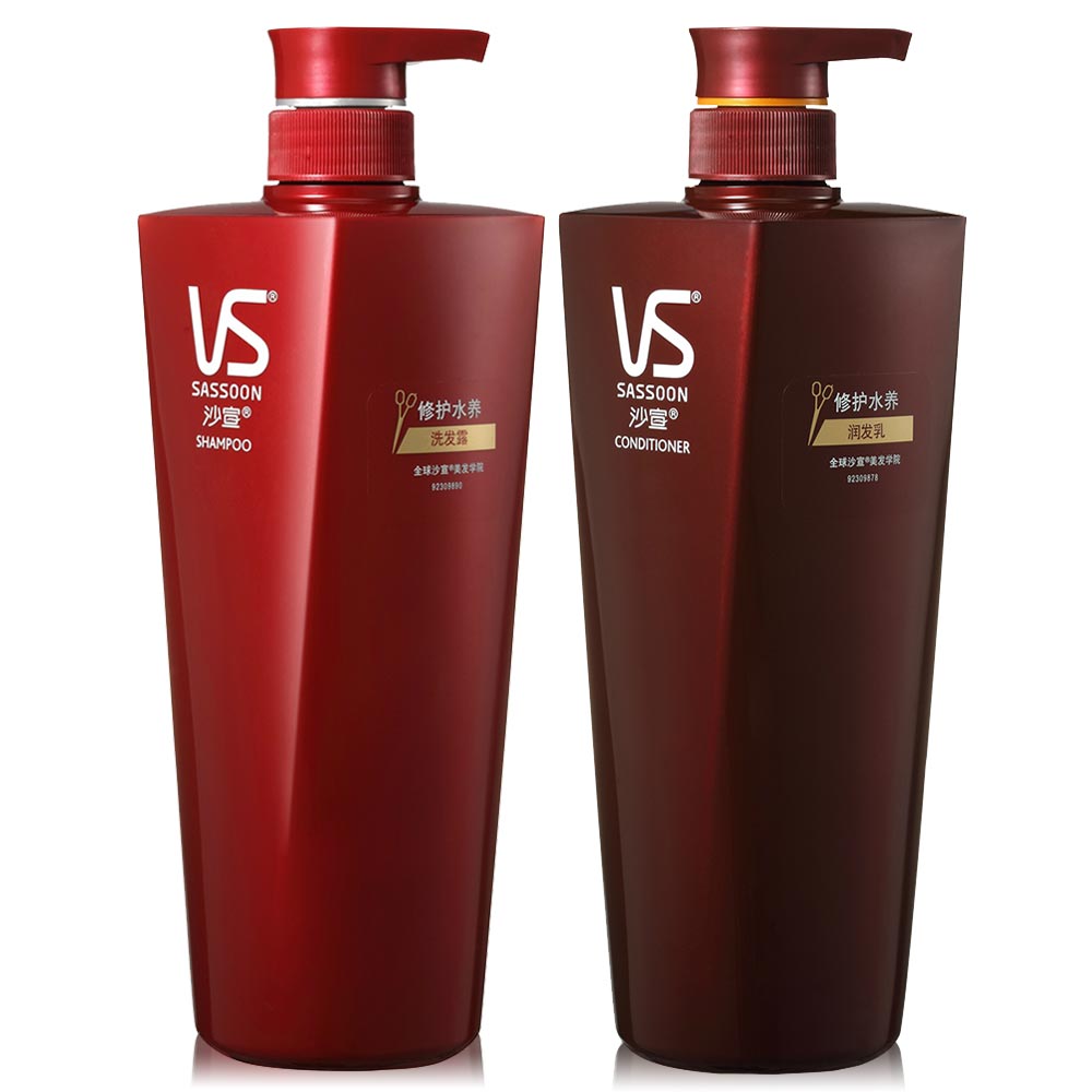 沙宣洗发水露乳750ml修护水养+润护发素精华乳750ml 套装 正品
