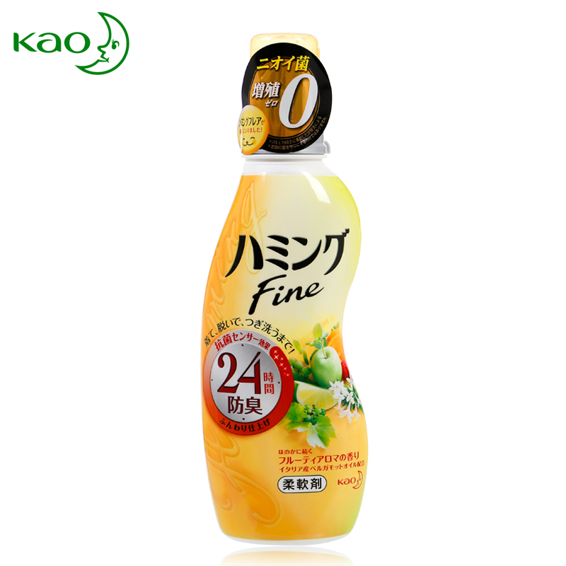 日本原装进口花王护理清洁柔顺剂防皱抑菌防静电570ml阳光清香