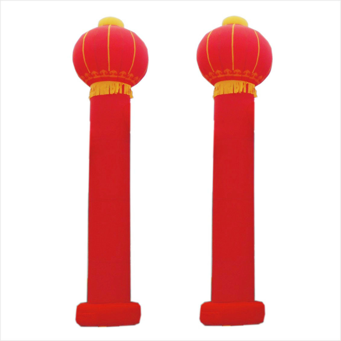 Promotion lantern column gas mold wedding celebration inflatable upright post arch gas model disc dragon column open celebration iridescent door 6 m 8 m