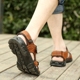 Giày hè nam 2018 mới sandal da chống trượt ngoài trời giày đi biển cho sinh viên giày bitis nam Sandal