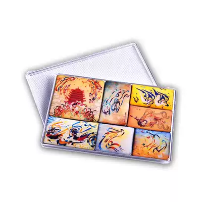 Dunhuang Sand Painting Museum Boxed Refrigerator Sticker Mural Pattern Dunhuang Tourist Souvenir