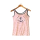 Micro 瑕疵 phụ nữ áo vest cotton bra-t sling ngực pad không tay không có đồ lót không mặc áo sơ mi hải quân