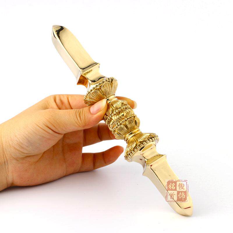 Pure copper Tang Tantric Shingon Vajra Dharma instrument Tantric Shingon A unique pestle offering to send a gift to the guru