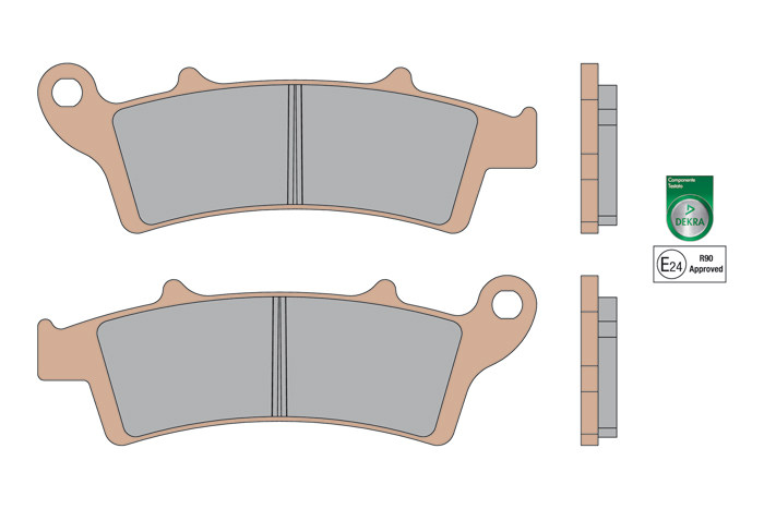 Malossi Apulia Golden City Scarab 200 brake pad metal sintered two pieces