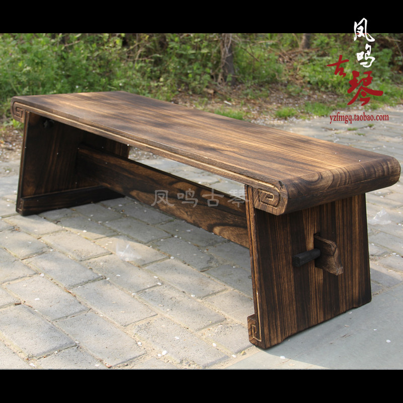 High quality old Tung wood Guqin table stool Guqin tatami table Knee table Folding Guqin collapse table Guoxue classroom desk