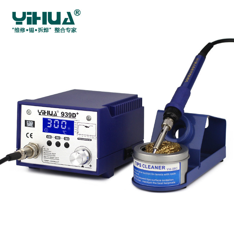 FWC YIHUA939D lead-free intelligent LCD high-power adjustable electric iron thermostatic welding table new product