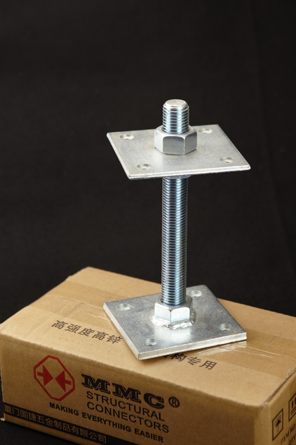 Wooden house lift screw-lever adjustment bolt telescopic spiroted wooden house connector MMC connecting piece TG-2220