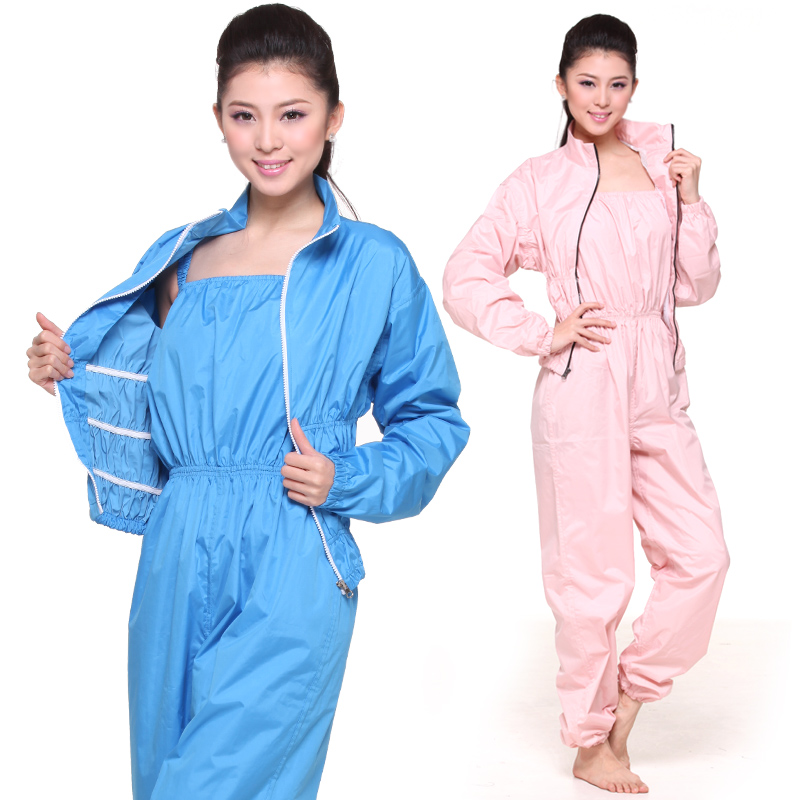 Sweat suit Women's suit Running sweat sweat suit Gym sports weight loss clothes Sweat pants Large size slimming fat burning