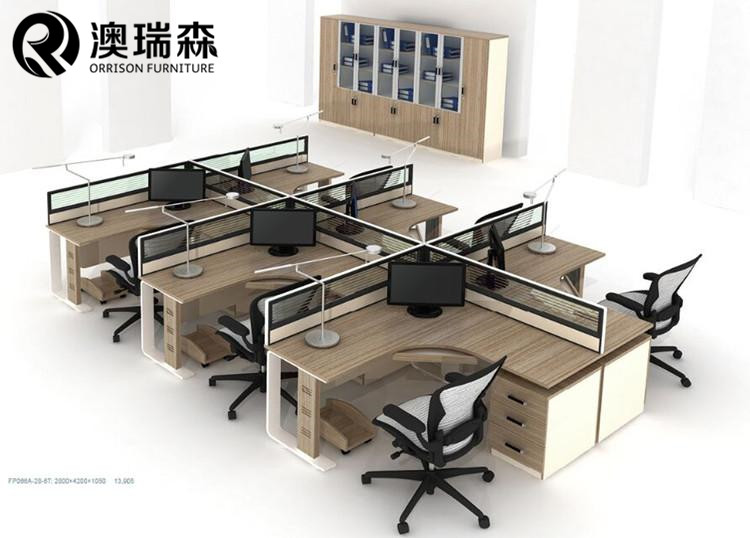 Suzhou office furniture simple modern screen work position 24 6 employees partition new staff desk