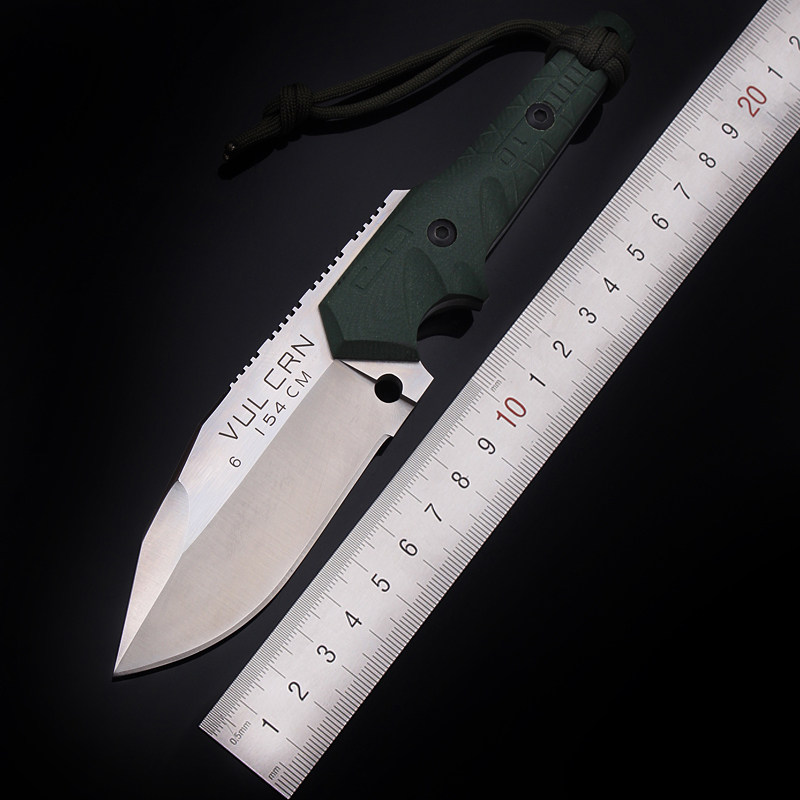 American CIN high hardness outdoor courting with small straight knife anti-body camping tactical field army knife diving knife