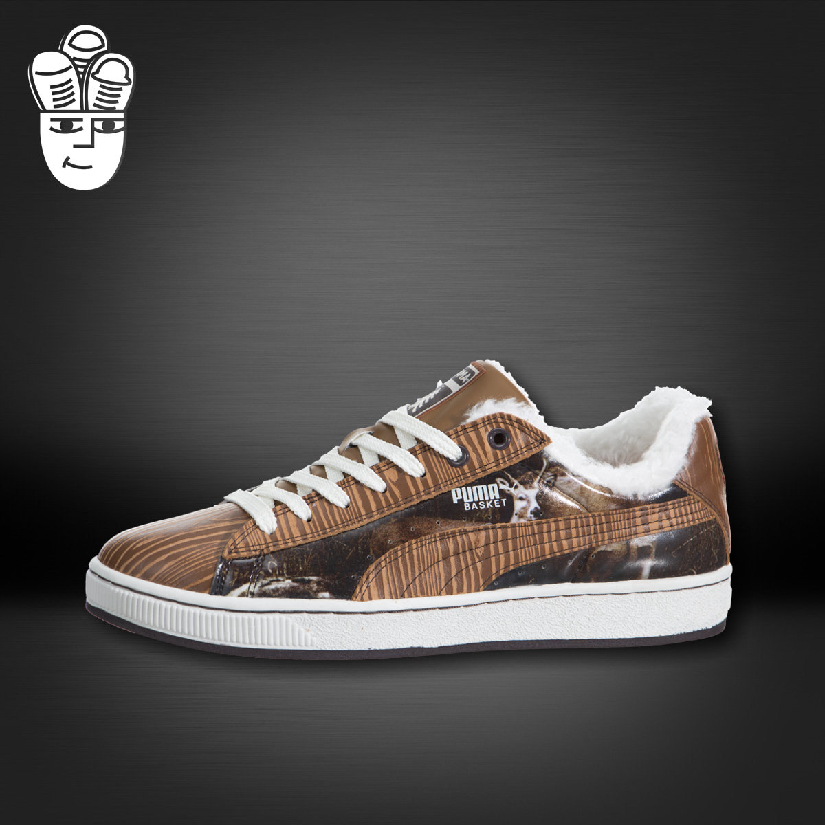 Puma Basket II Deer 彪马男鞋 时尚板鞋 运动休闲鞋 加绒保暖款