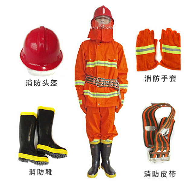 5 pieces of kit 97 Fire combat uniforms Flame Retardant Clothing 97 Style Orange Orange Orange Orange Fire Training Suit Fire Clothing
