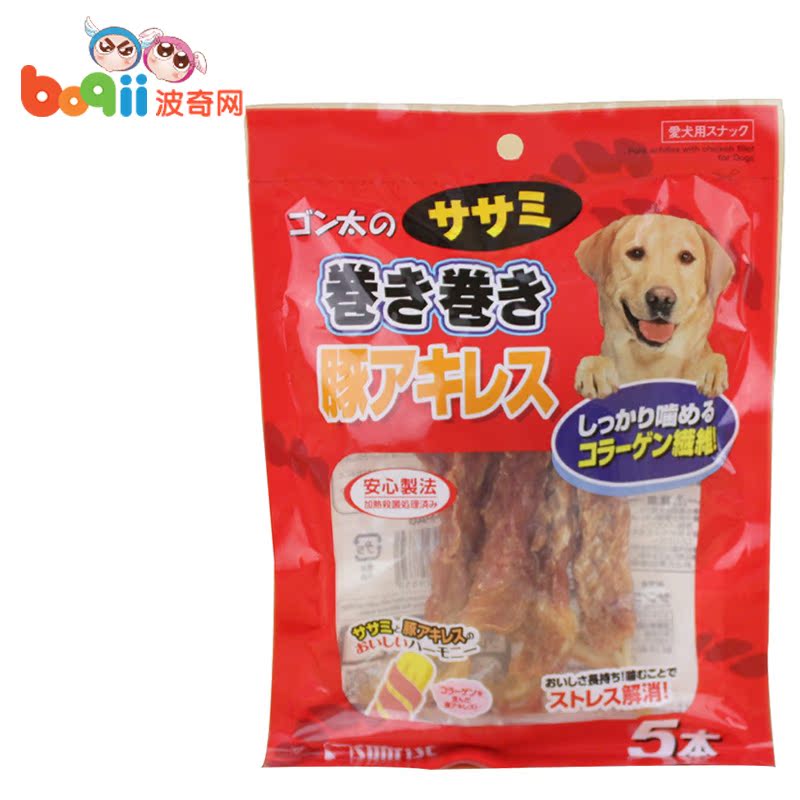 宠物狗零食 鸡肉干 盛来知 猪蹄筋卷鸡肉60g 泰迪狗零食磨牙骨