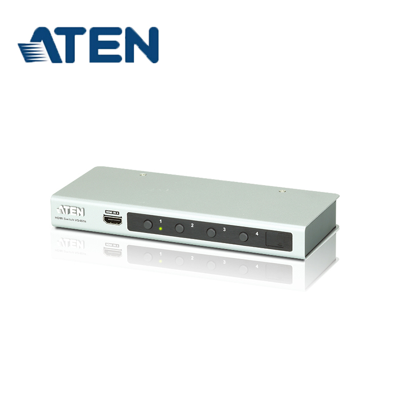 ATEN macro positive VS481B 4 in 1 out 4-port HDMI video switcher 3D 3D 4K* 2K 2K