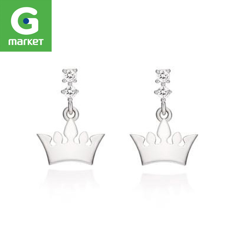 韩国正品 [J.ESTINA]女士简约时尚皇冠耳环/JESVBD00-Y715TR