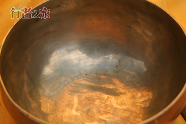 Nepalese handmade sound bowl copper bowl Meng Jing Xin bowl practice bowl copper word 23 cm