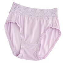 Womens silk underwear high waist sexy wide lace full mulberry silk red shorts womens unscented triangle trousers