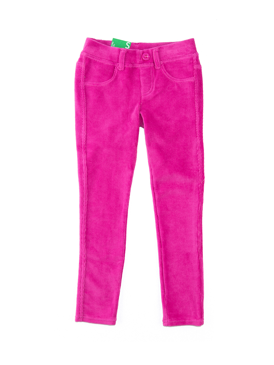 Benetton/贝纳通 玫红色灯芯绒女童休闲长裤