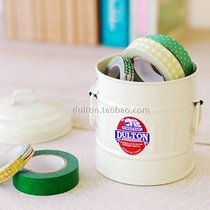  Rice storage library DULTON retro countertop trash can Desktop small metal storage bucket 380ml