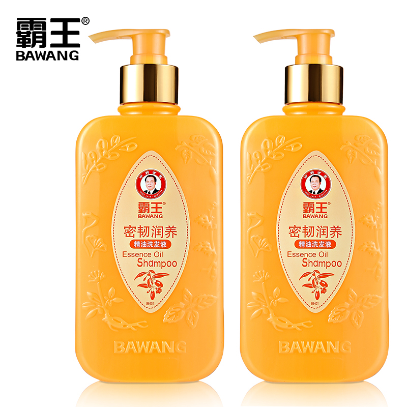 霸王密韧润养精油洗发水修复毛躁受损发质强韧固发400ml*2瓶正品