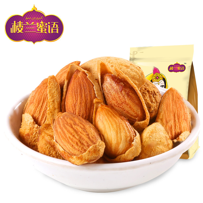 【天猫超市】楼兰蜜语椒盐味巴旦木215g新疆特产坚果零食干果