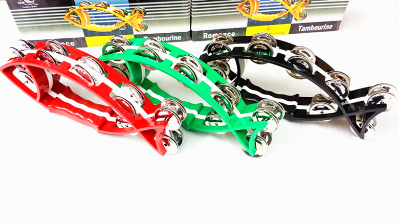 Golden Bird Fish Hand Bell Hand Tambourine Bell Children's Educational Toys KTV Rhythm Instrument