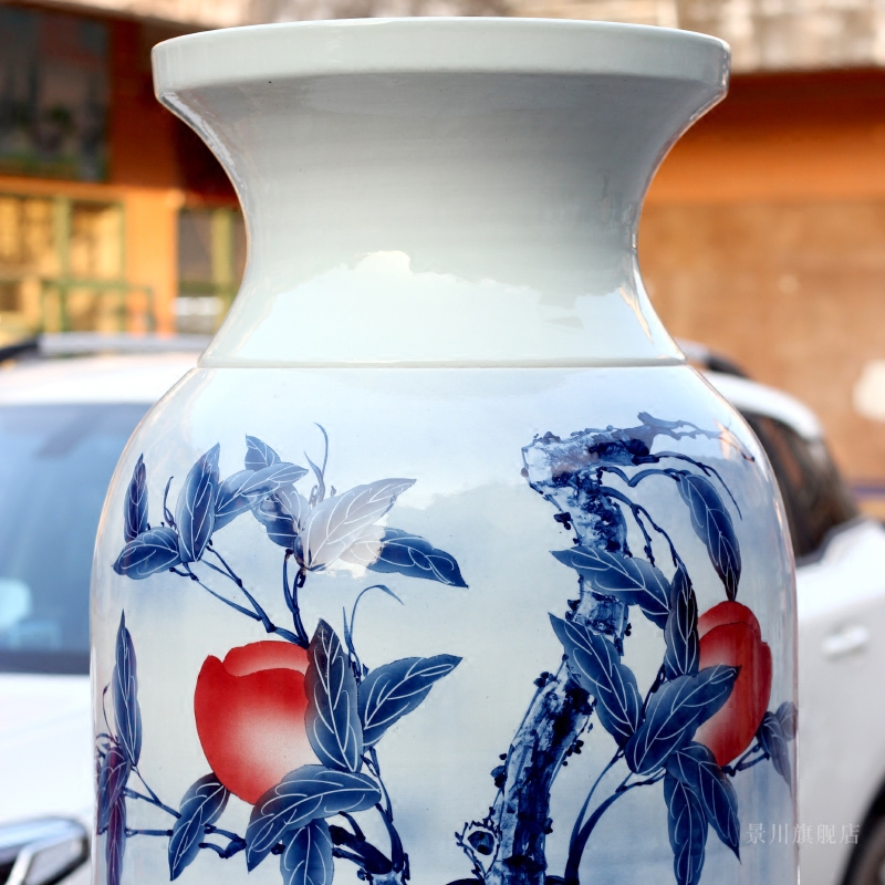 Jingdezhen ceramic hand - made name plum the landing big vase home sitting room place the the teacher the teacher 's day gifts