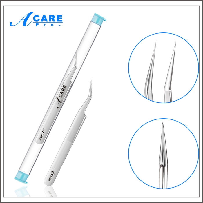 ACARE Stainless Steel Powder Clip Acne Needle Acne Clip Blackhead Acne Removing Tool Acne Removing Needle Set