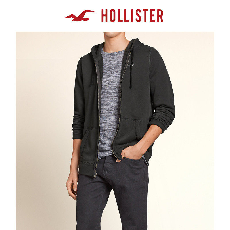 Hollister 织纹标识图样连帽衫卫衣 男 101511